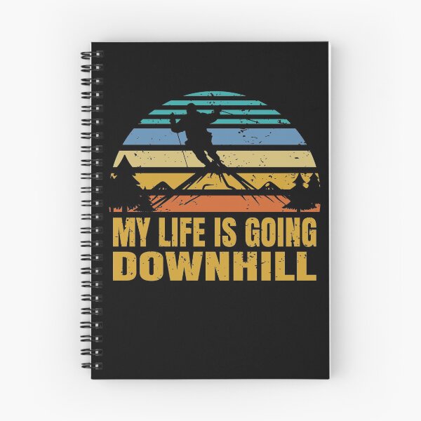 Item preview, Skiing Art My Life Is Going Downhill Ski Lover Winter Sport designed and sold by ELAB27.
