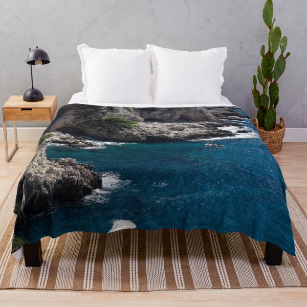 Item preview, The Little Boat and the Cliff - Azure Waters Magic of Capri designed and sold by Georgia Mizuleva.