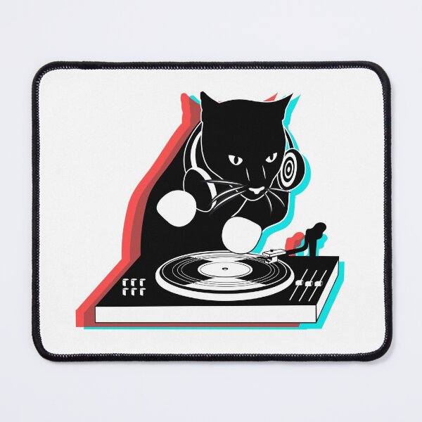 Item preview, DJ Cat in 3D Colours  designed and sold by alancreative.