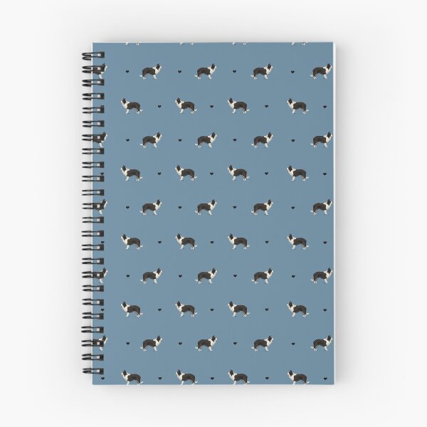 Item preview, Border Collie Repeated Pattern - Blue designed and sold by Kittys-Art.