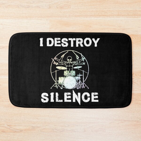 Item preview, Funny Drummer Art Men Women Drumming Drum Set Music Lover,i destroy silence artwork for men designed and sold by Havic  Tees.