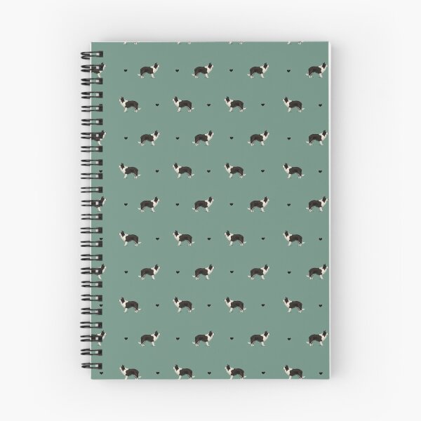 Item preview, Border Collie Repeated Pattern - Teal designed and sold by Kittys-Art.