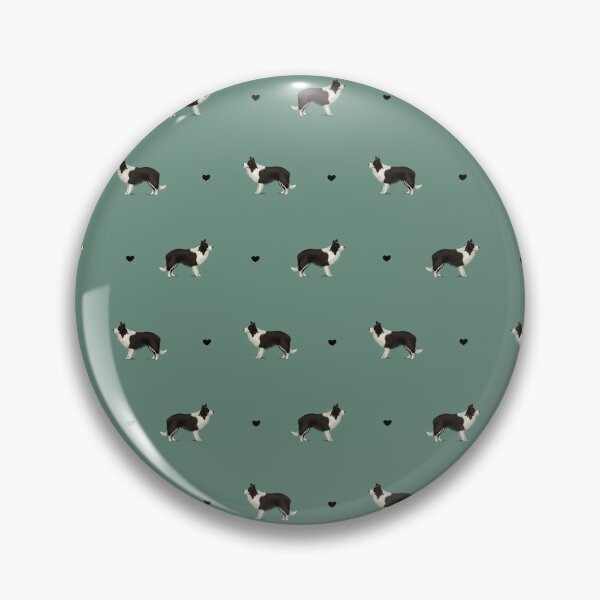 Item preview, Border Collie Repeated Pattern - Teal designed and sold by Kittys-Art.