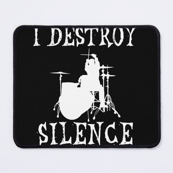 Item preview, Funny Drummer Art Men Women Drumming Drum Set Music Lover,i destroy silence artwork for men designed and sold by Havic  Tees.