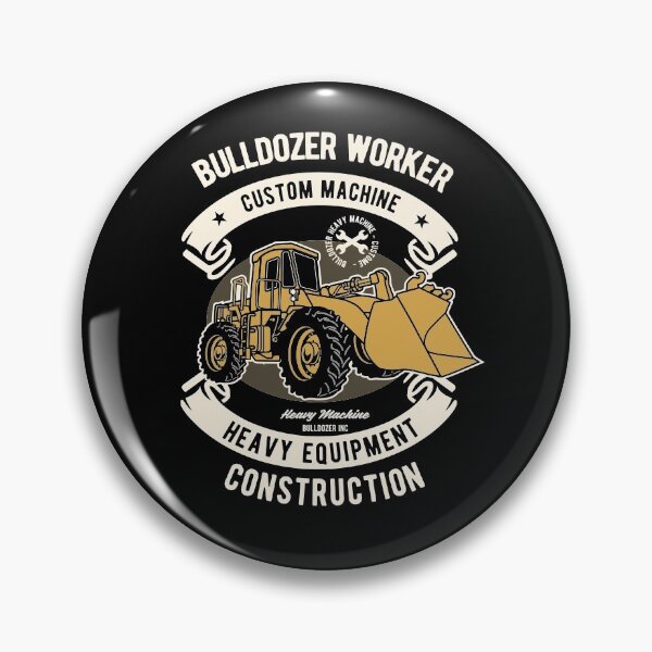 Item preview, Bulldozer Worker Vintage designed and sold by BeeMeCreative.