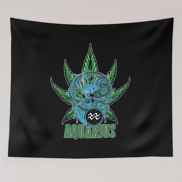 Item preview, Aquarius Pot Leaf designed and sold by BlackHoleMPD.