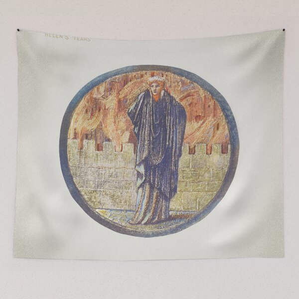 Item preview, Helen’s Tears Sir Edward Burne Jones painting designed and sold by UsedToBeStatue.
