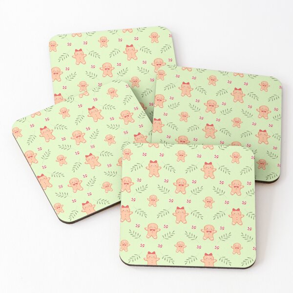 Item preview, cute ginger biscuit Christmas Pattern designed and sold by BeemoonyPattern.