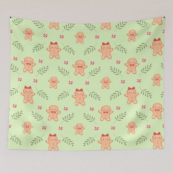 Aperçu de l'œuvre Adorable biscuit au gingembre Motif de Noël créée et vendue par BeemoonyPattern.