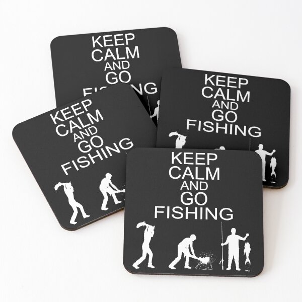 Item preview, Keep Calm And Go Fishing Funny White designed and sold by Core Toggery.
