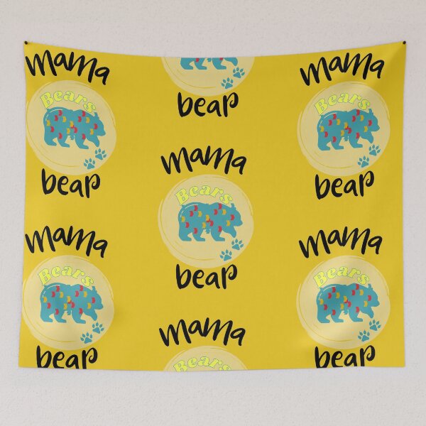 Item preview, Playful mama Bear designed and sold by BronikowskiART.