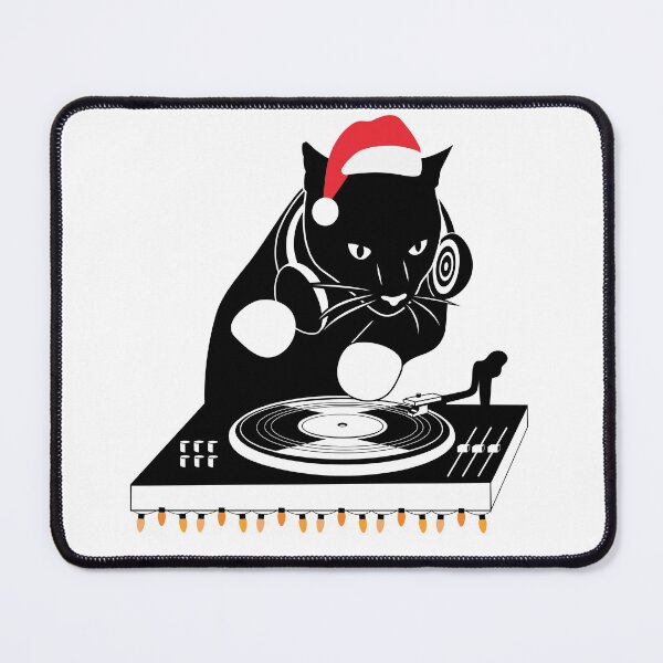 Item preview, DJ Cat Christmas Edition  designed and sold by alancreative.