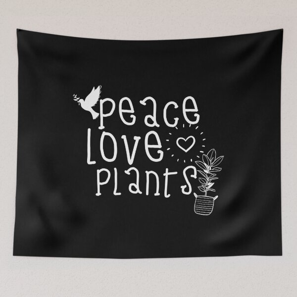 Item preview, Peace Love Plants Simple Modern Design designed and sold by EarthArtDesigns.
