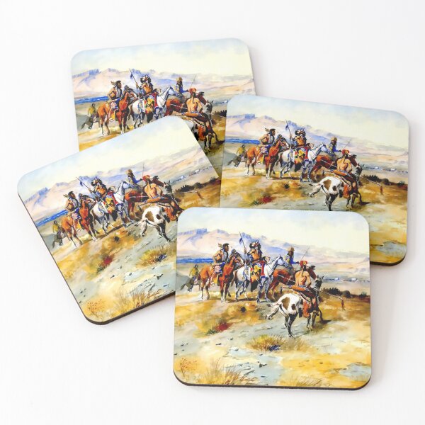 Item preview, “The Coming of the White Man” by Charles M Russell designed and sold by PatricianneK.