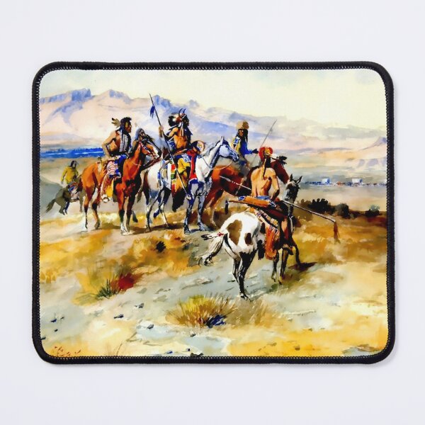 Item preview, “The Coming of the White Man” by Charles M Russell designed and sold by PatricianneK.