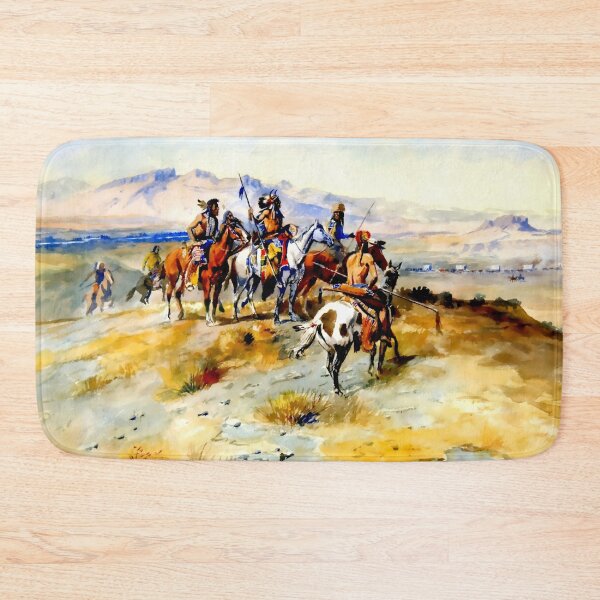 Item preview, “The Coming of the White Man” by Charles M Russell designed and sold by PatricianneK.