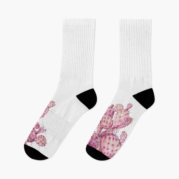 Item preview, Watercolor pink opuntia cactus designed and sold by Katenaz.