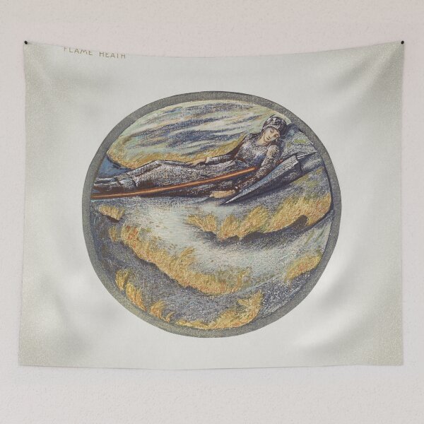Item preview, Flame Heath Sir Edward Burne Jones painting designed and sold by UsedToBeStatue.