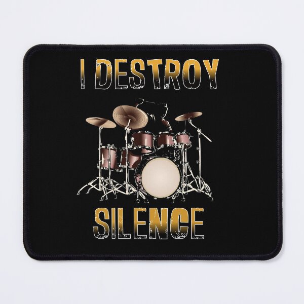 Item preview,  Funny Drummer Art Men Women Drumming Drum Set Music Lover,i destroy silence artwork for men designed and sold by Havic  Tees.