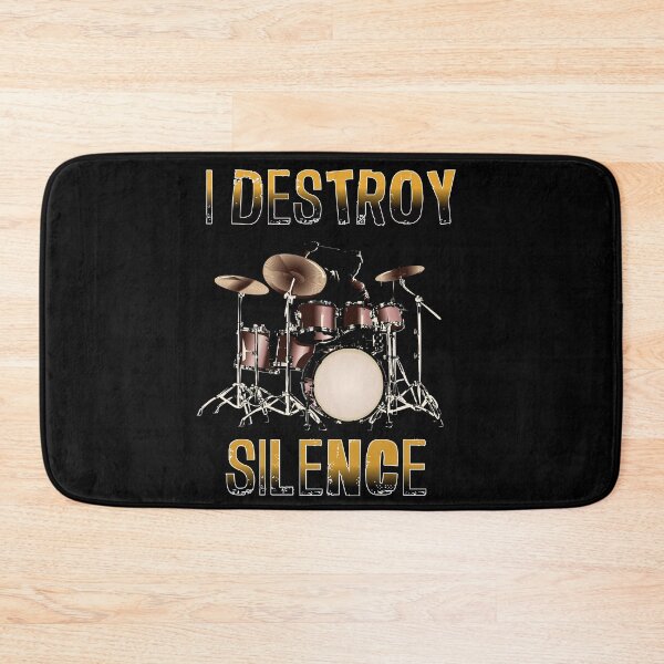 Item preview,  Funny Drummer Art Men Women Drumming Drum Set Music Lover,i destroy silence artwork for men designed and sold by Havic  Tees.