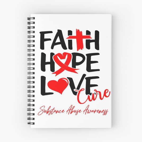 Item preview, Faith Hope Love Cure Substance Abuse Awareness designed and sold by Grooffos.