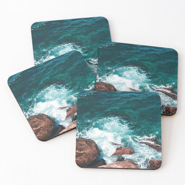 Item preview, Blue Ocean Rocky Waves designed and sold by yousseftalat2.