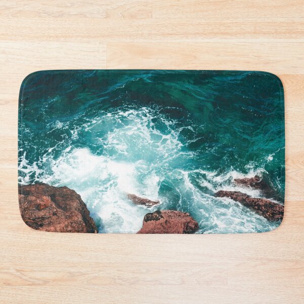 Item preview, Blue Ocean Rocky Waves designed and sold by yousseftalat2.