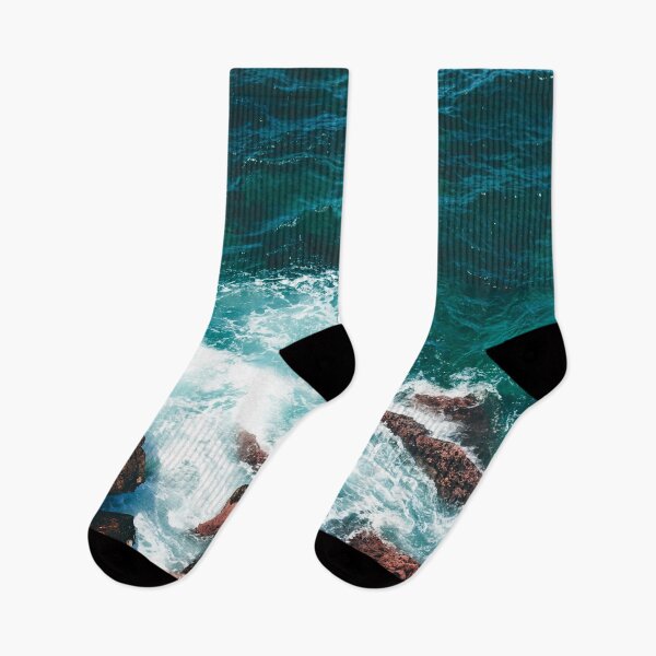 Item preview, Blue Ocean Rocky Waves designed and sold by yousseftalat2.