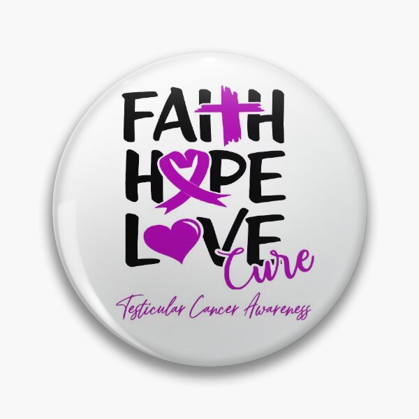 Item preview, Faith Hope Love Cure Testicular Cancer Awareness designed and sold by Grooffos.