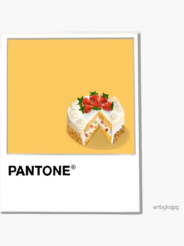 Asian Cake Pantone Color Swatch Sticker For Sale By Artbyko Redbubble 