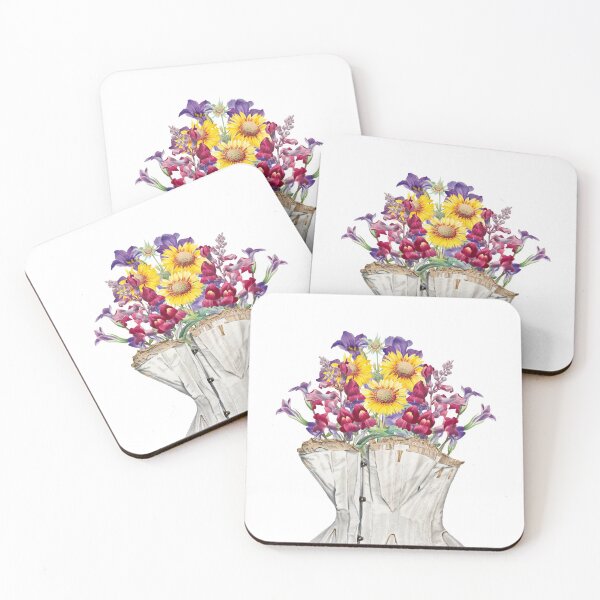 Aperçu de l'œuvre Bouquet de fleurs corset créée et vendue par bookishneighbor.