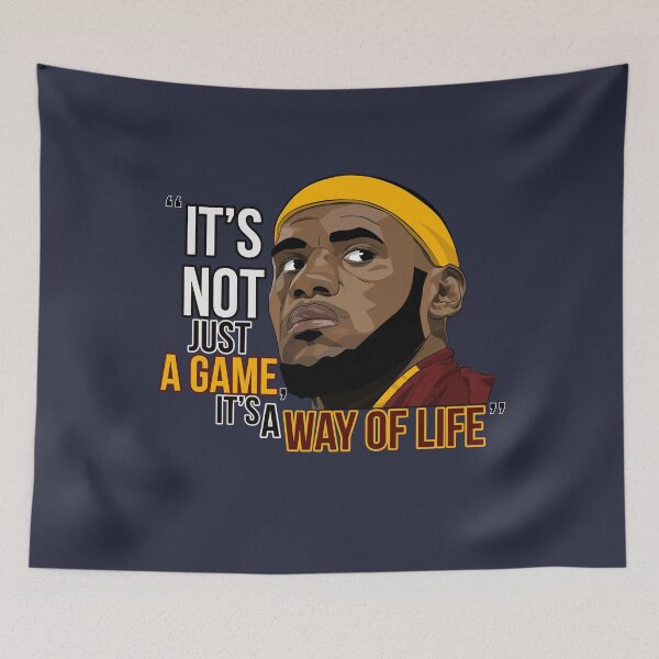 Item preview, Basketball Star Lebron James It's Not Just A Game designed and sold by IKERAS.
