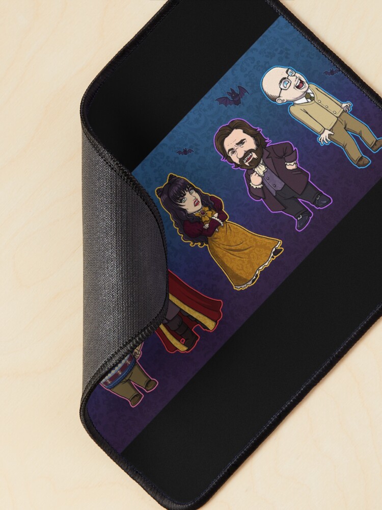 Aperçu 2 sur 5. Tapis de souris avec l'œuvre Petit gang de What We Do dans l'ombre créée et vendue par JadedSketch.