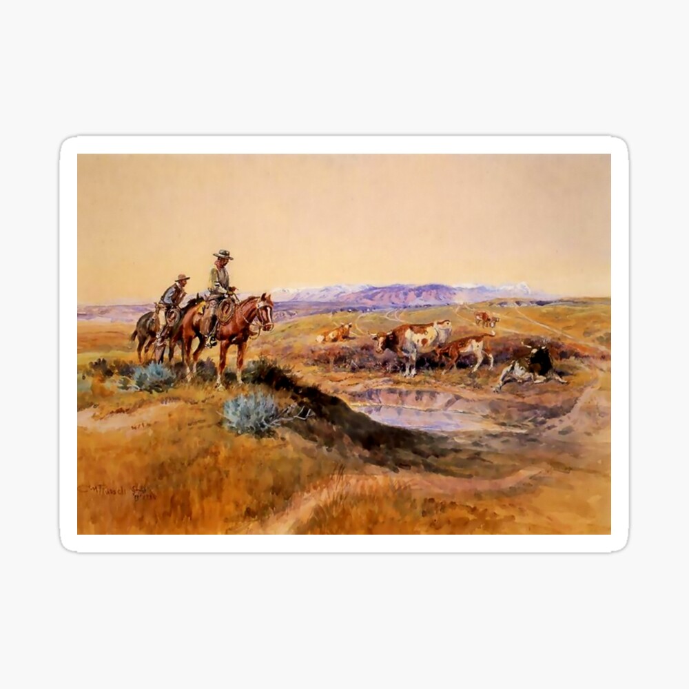 “Worked Over” Western Art by Charles M Russell iPhone Case