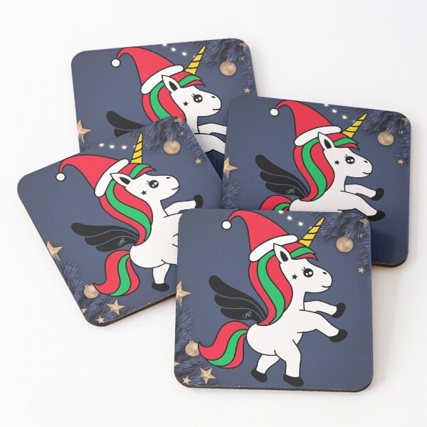 Item preview, Santa Unicorn designed and sold by LibrosBOOKtique.