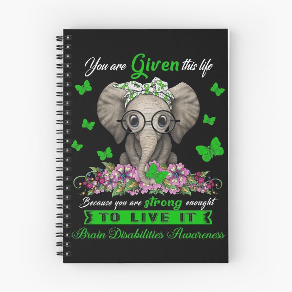 Item preview, Brain Disabilities Warrior Cute Elephant Lover Gifts designed and sold by Adropine.