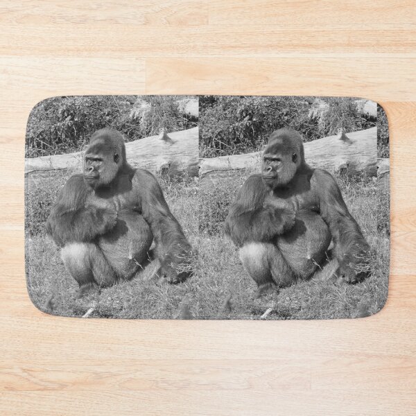 Item preview, r798/  New finition 2021: A gorilla " Silver Back " (7 n&b) (h) "  Star d'un jour... "  Okaio Créations -  Olavia - Olao designed and sold by o.okaïo.