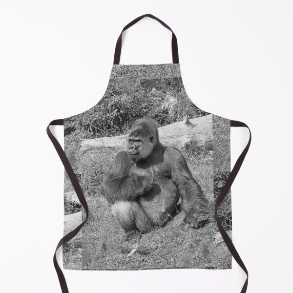 Item preview, r798/ New finition 2021: A gorilla " Silver Back " (7 n&b) (h) " Star d'un jour... " Okaio Créations - Olavia - Olao designed and sold by o.okaïo.