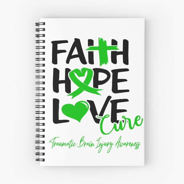 Item preview, Faith Hope Love Cure Traumatic Brain Injury Awareness designed and sold by Grooffos.