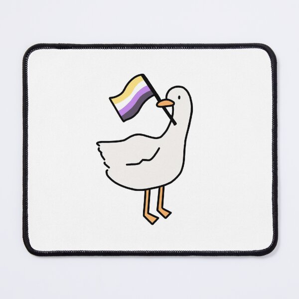 Item preview, Untitled Goose Game White Goose or Duck Nonbinary Flag designed and sold by bassoongirl123.
