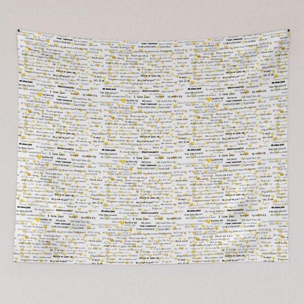 Item preview, Yellow Multilingual "I love you!" designed and sold by MC Art Studio.
