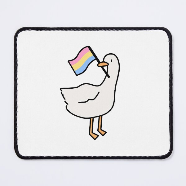 Item preview, Untitled Goose Game White Goose or Duck Pansexual Pride Flag designed and sold by bassoongirl123.