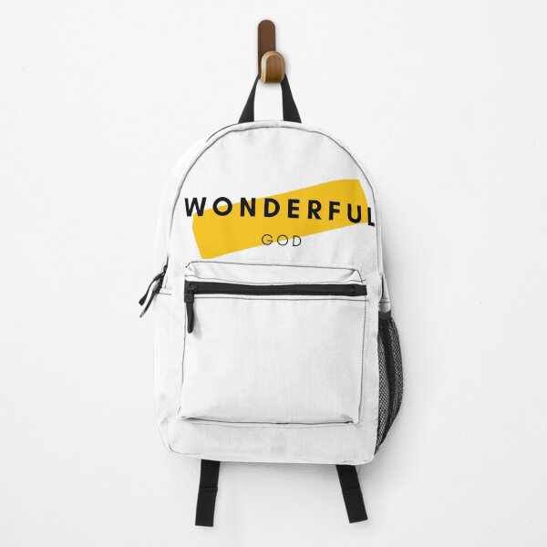 Item preview, Wonderful God | Mustard Yellow on White designed and sold by WordsToArt.