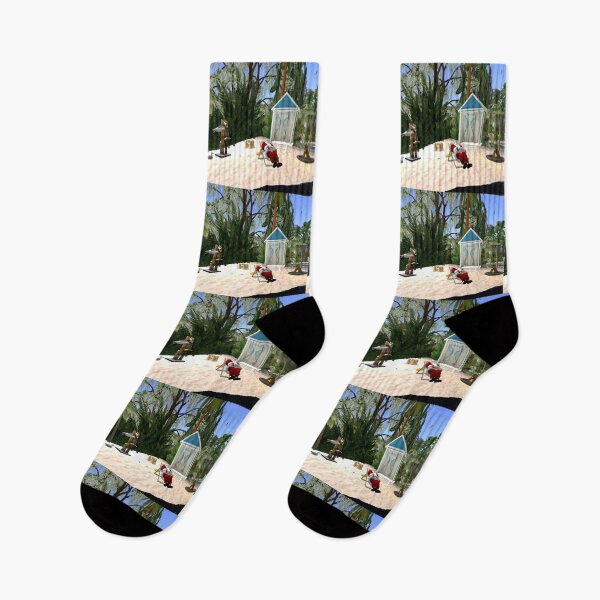Item preview, santa in summer designed and sold by The Poette.