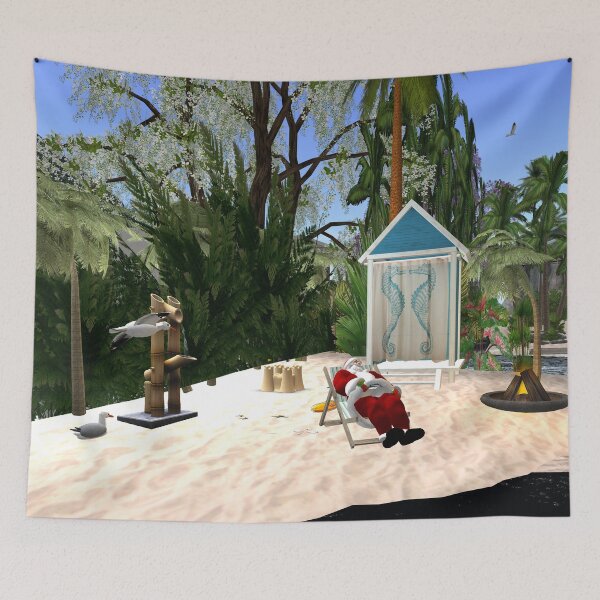 Item preview, santa in summer designed and sold by The Poette.