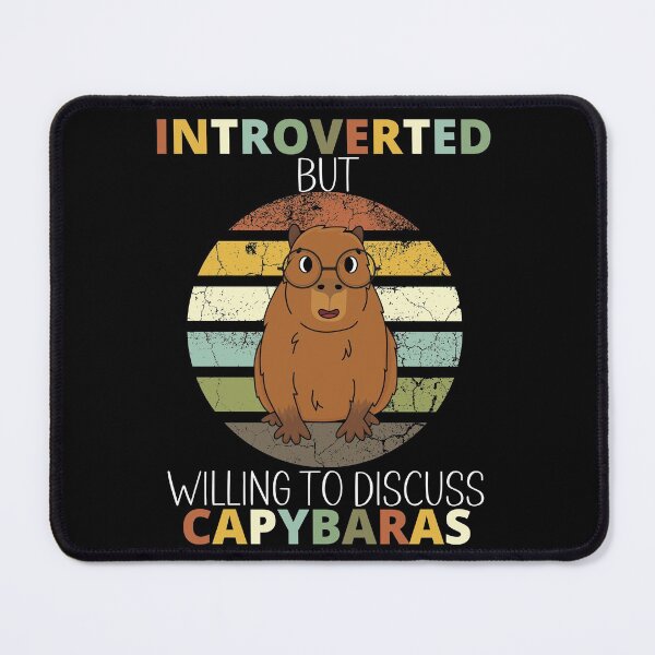 Item preview, INTROVERTED But Willing To Discuss CAPYBARA designed and sold by Wheeler-Styl3.