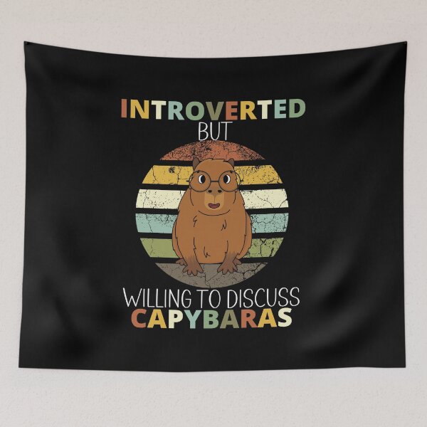 Item preview, INTROVERTED But Willing To Discuss CAPYBARA designed and sold by Wheeler-Styl3.