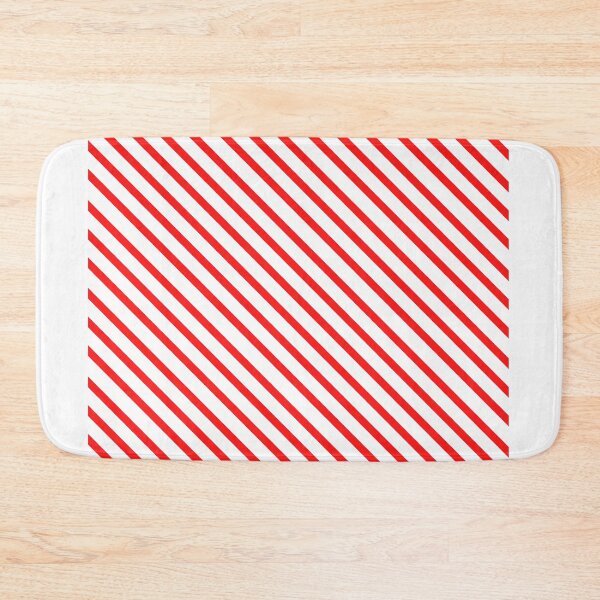 Item preview, Classic Diagonal Stripe | Red and White designed and sold by WordsToArt.