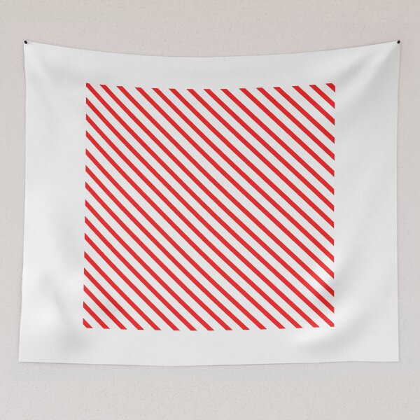 Item preview, Classic Diagonal Stripe | Red and White designed and sold by WordsToArt.