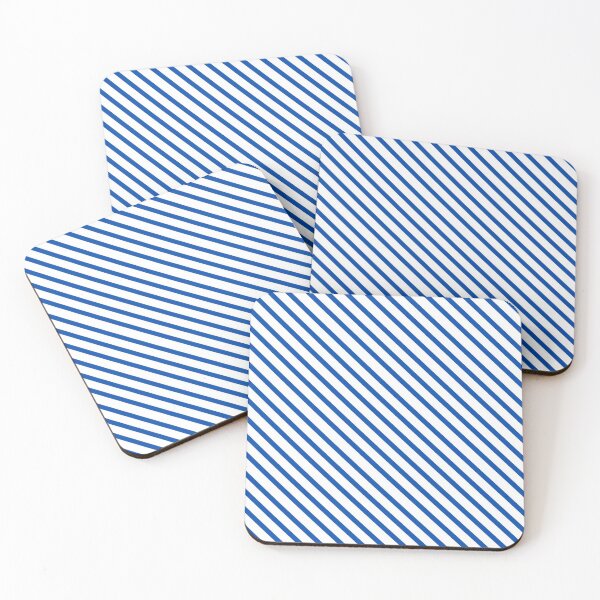 Item preview, Classic Diagonal Stripe | Blue and White designed and sold by WordsToArt.